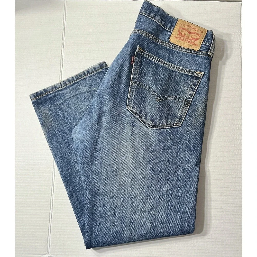 Levi's 505 Jeans Men's 36x29 Blue Regular Fit‎ Heritage Americana Traditional